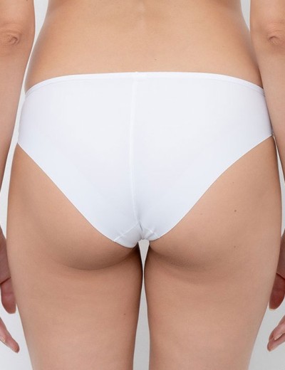 Трусы слипы миди гладкие Lormar MOUSSE slip bianco, Цвет: bianco (белый), Размеры: L, изображение 2