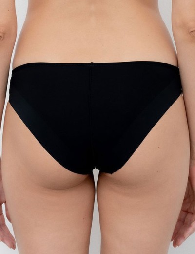 Трусы слипы миди гладкие Lormar MOUSSE slip nero, Цвет: nero (черный), Размеры: S, изображение 2