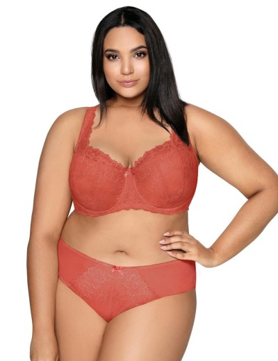 Трусы слипы миди MAT CARMELA F-053-51-1 Ceglany, Цвет: кирпичный, Размеры: 4XL, изображение 2