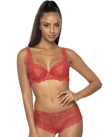 Кружевные шортики MAT CARMELA F-053-54-2 Ceglany, Цвет: кирпичный, Размеры: M, изображение 3