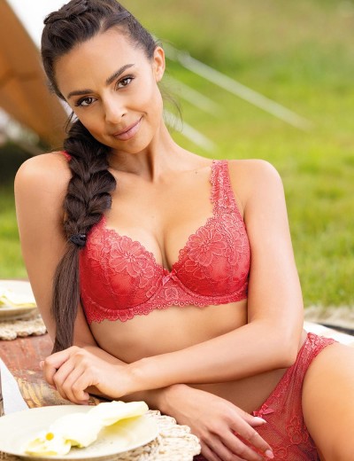 Бюстгальтер балконет тюльпан MAT CARMELA M-053-22 Ceglany, Цвет: кирпичный, Размеры: 65F, изображение 5