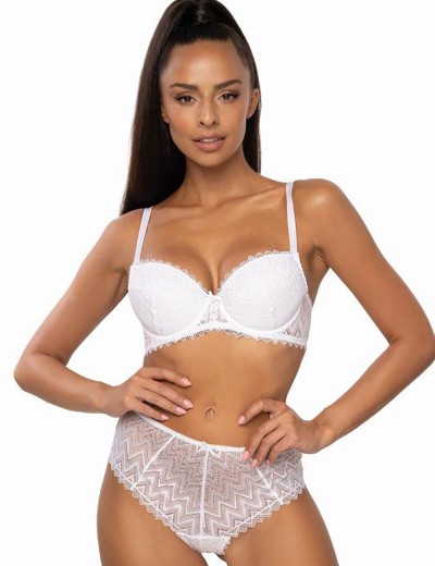 Бюстгальтер пуш-ап MAT ELIF M-3802-11 Bialy, Цвет: белый, Размеры: 65B, изображение 4