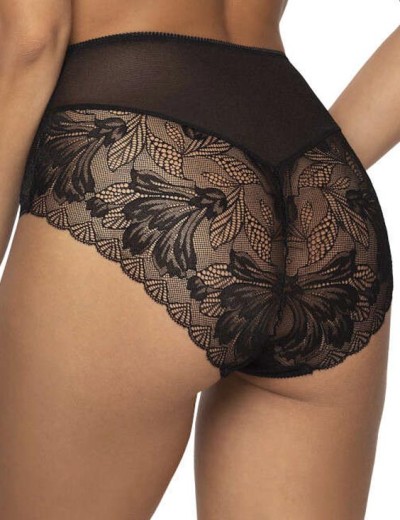 Высокие трусы слипы MAT LINDSAY F-0203-51 Czarny, Цвет: черный, Размеры: S, изображение 2