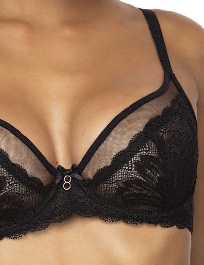 Мягкий бюстгальтер MAT LINDSAY M-0203-2 Czarny, Цвет: черный, Размеры: 105D, изображение 3