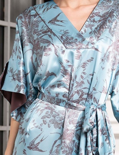 Короткая шелковая туника Mia-Amore PROSECCO 4227, Цвет: бирюзовый, Размеры: L/XL, изображение 5