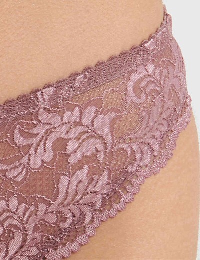 Кружевные трусы слипы Simona M 055 кофейно-розовый, Цвет: кофейно-розовый, Размеры: L, изображение 2