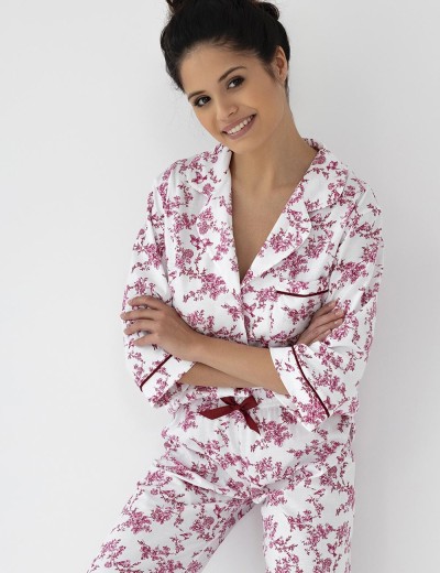 Пижама с цветочным принтом Sensis ROSALINE, Цвет: розовый, Размеры: M, изображение 3