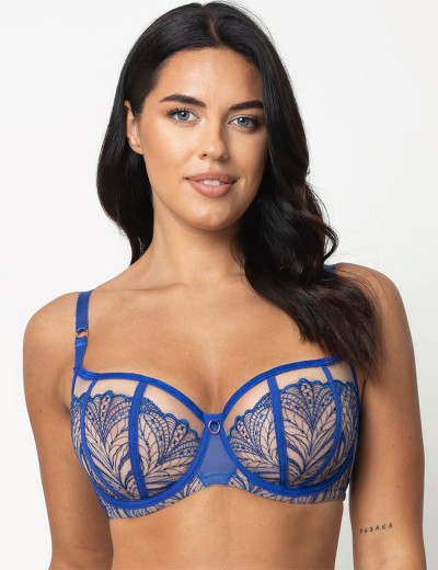 Бюстгальтер открытый балконет Subtille SILVIA soft balconette ультрамарин, Цвет: ультрамарин, Размеры: 65E, изображение 3