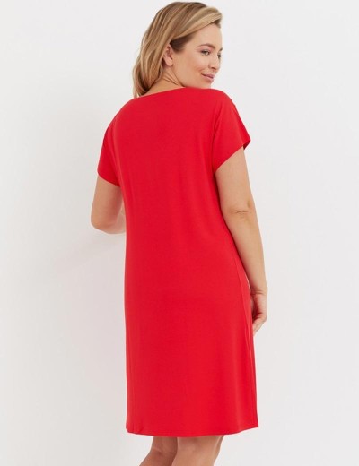 Сорочка с короткими рукавами De Lafense 737 VELAR красный, Цвет: красный, Размеры: M, изображение 2