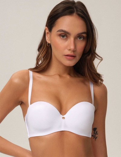 Бюстгальтер бандо пуш-ап Esotiq RAFFEN 39719 белый, Цвет: белый, Размеры: 85C, изображение 7