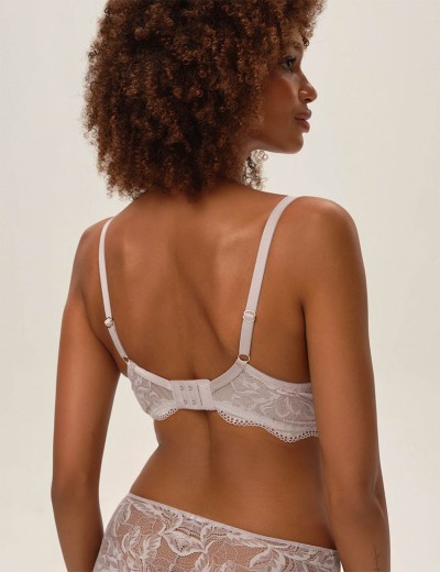 Кружевной мягкий бюстгальтер Esotiq KAVI 41860 светло-серый, Цвет: светло-серый, Размеры: 90D, изображение 2