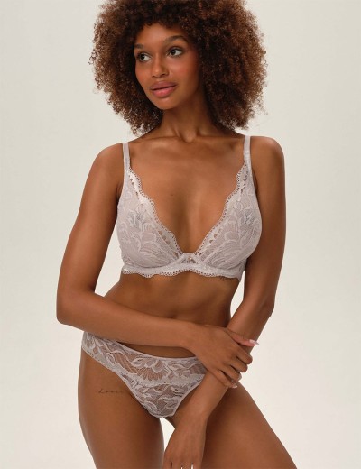 Кружевной мягкий бюстгальтер Esotiq KAVI 41860 светло-серый, Цвет: светло-серый, Размеры: 90D, изображение 6