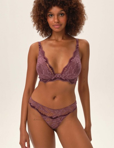 Трусики слипы кружевные Esotiq KAVI 41862 лиловый, Цвет: лиловый, Размеры: S, изображение 4