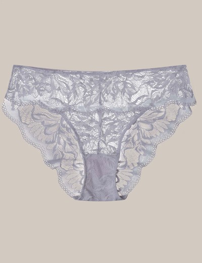Трусики слипы кружевные Esotiq KAVI 41862 светло-серый, Цвет: светло-серый, Размеры: M, изображение 6