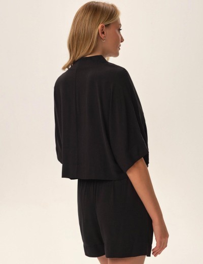 Черная пижама с шортами Esotiq 42047 JOYA, Цвет: черный, Размеры: L, изображение 2