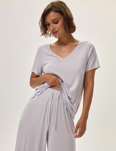 Женская пижама Esotiq 42062 JULIETTE светло-серый, Цвет: светло-серый, Размеры: M, изображение 2