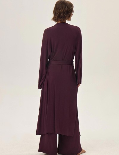 Длинный халат Esotiq 42063 JULIETTE сливовый, Цвет: сливовый, Размеры: M, изображение 2