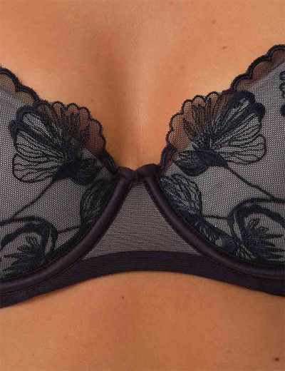 Бюстгальтер с пуш-ап вкладышами Esotiq OPHELIA 41829 темно-синий, Цвет: темно-синий, Размеры: 75D, изображение 5