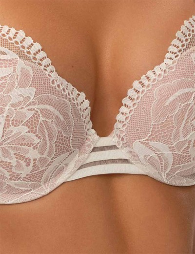 Кружевной бюстгальтер пуш-ап Esotiq OUTLINE 41786 белый, Цвет: белый, Размеры: 70D, изображение 4