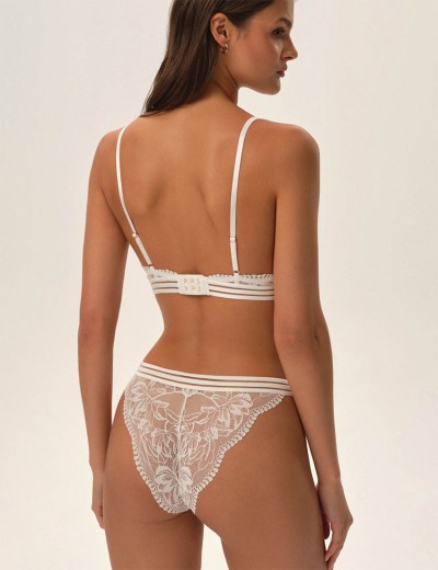 Кружевные трусики бразилиана Esotiq OUTLINE 41790 белый, Цвет: белый, Размеры: XL, изображение 5