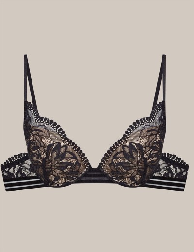Кружевной бюстгальтер пуш-ап Esotiq OUTLINE 41786 черный, Цвет: черный, Размеры: 65D, изображение 8
