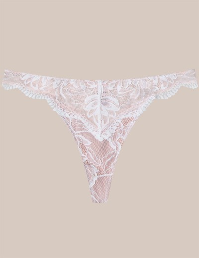 Кружевные стринги Esotiq OUTLINE 41789 белый, Цвет: белый, Размеры: L, изображение 5