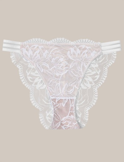Кружевные трусики бразилиана Esotiq OUTLINE 41790 белый, Цвет: белый, Размеры: XL, изображение 6