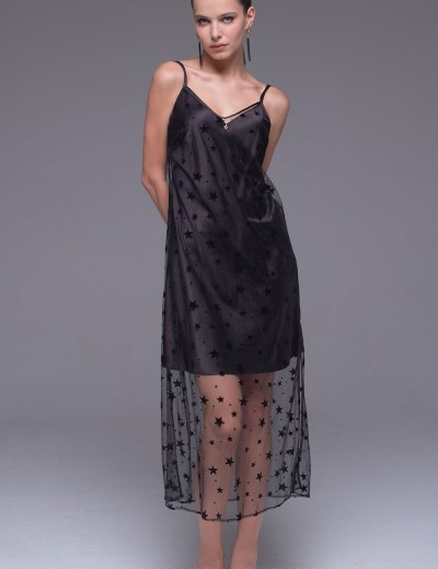 Длинная прозрачная сорочка из сетки Mia-Amore ANDROMEDA 4301 черный, Цвет: черный, Размеры: XS, изображение 4 Длинная прозрачная сорочка из сетки Mia-Amore ANDROMEDA 4301 черный, Цвет: черный, Размеры: XS, изображение 4