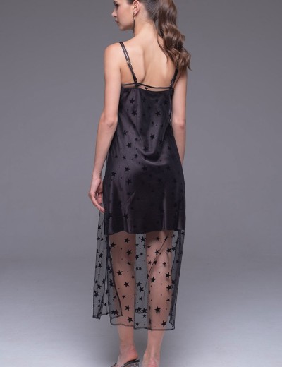 Длинная прозрачная сорочка из сетки Mia-Amore ANDROMEDA 4301 черный, Цвет: черный, Размеры: XS, изображение 2 Длинная прозрачная сорочка из сетки Mia-Amore ANDROMEDA 4301 черный, Цвет: черный, Размеры: XS, изображение 2