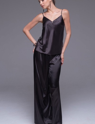 Шелковый комплект тройка Mia-Amore ANDROMEDA 4306 черный, Цвет: черный, Размеры: S, изображение 3