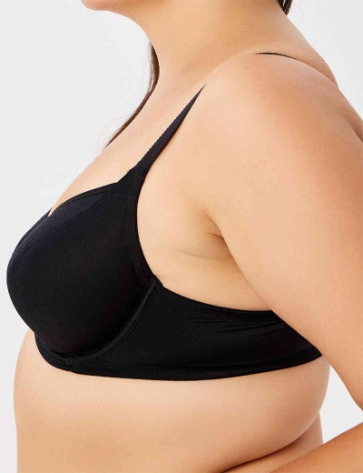 Бюстгальтер мягкий Milavitsa 105910 / 115910 / 105911 / 105912 черный, Цвет: черный, Размеры: 75F, изображение 3