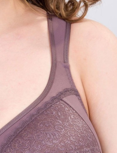 Бюстгальтер мягкий без косточек Milavitsa 104080 / 104081 / 124080 шоколадный трюф, Цвет: шоколадный трюф, Размеры: 115G, изображение 3