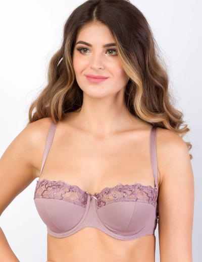 Бюстгальтер балконет Milavitsa 127510 кофейный десерт, Цвет: кофейный десерт, Размеры: 80B, изображение 2