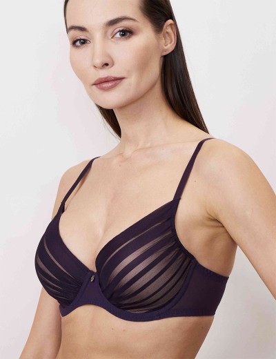 Бюстгальтер с формованной чашкой Milavitsa 127650 джем/нюд, Цвет: джем/нюд, Размеры: 75B, изображение 3