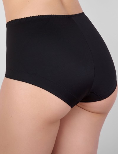 Высокие трусы слипы Milavitsa 260550 черный, Цвет: черный, Размеры: XL, изображение 2