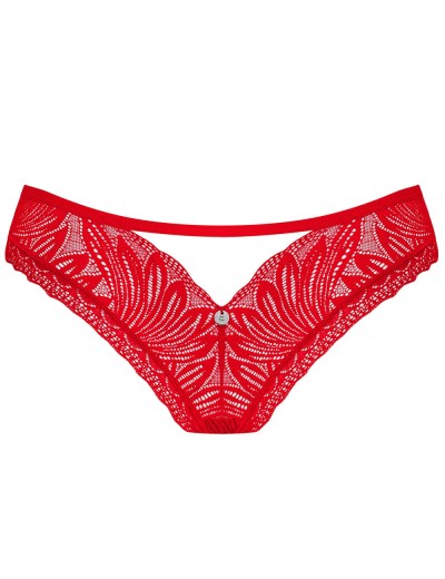 Кружевные трусики Obsessive CHILISA PANTIES, Цвет: красный, Размеры: XL/2XL, изображение 5