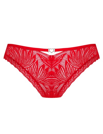 Кружевные трусики Obsessive CHILISA PANTIES, Цвет: красный, Размеры: XL/2XL, изображение 6