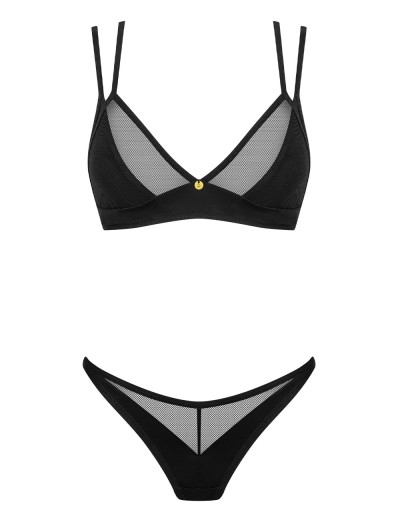 Комплект нижнего белья Obsessive NESARI SET, Цвет: черный, Размеры: XL/2XL, изображение 3