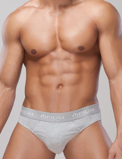 Мужские трусы слипы Opium R-14T серый, Цвет: серый, Размеры: L, изображение 3