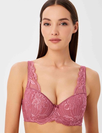 Бюстгальтер балконет тюльпан VOVA LAURA V32526 розовый рубин, Цвет: розовый рубин, Размеры: 85C, изображение 6