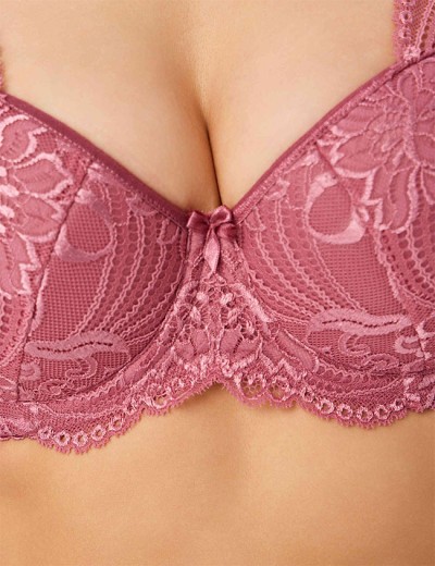 Бюстгальтер балконет тюльпан VOVA LAURA V32526 розовый рубин, Цвет: розовый рубин, Размеры: 85C, изображение 4