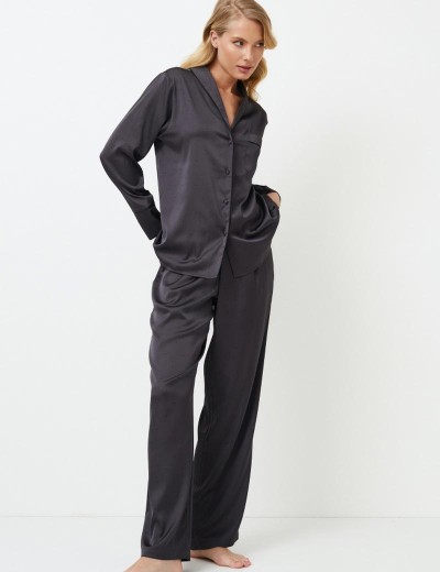 Женская пижама с брюками Aruelle AGATHA, Цвет: графит, Размеры: S, изображение 2