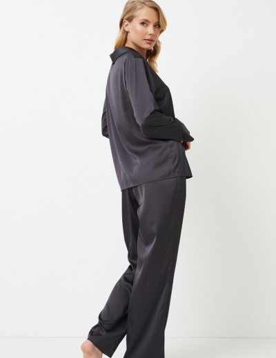 Женская пижама с брюками Aruelle AGATHA, Цвет: графит, Размеры: S, изображение 3