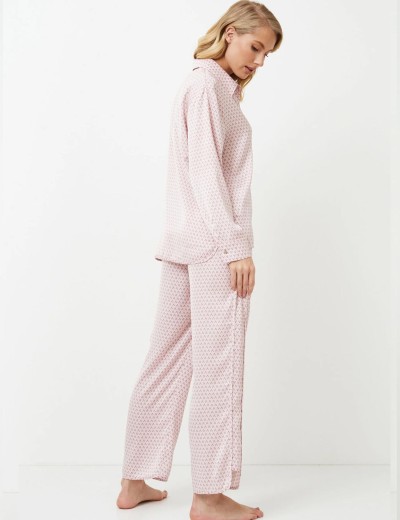 Пижама женская с брюками Aruelle AURELIA, Цвет: светло-розовый, Размеры: S, изображение 3