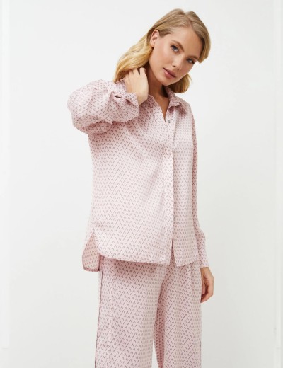 Пижама женская с брюками Aruelle AURELIA, Цвет: светло-розовый, Размеры: S, изображение 4