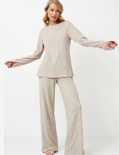 Домашний костюм Aruelle DAVINA SET, Цвет: бежево-серый, Размеры: M, изображение 2