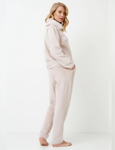 Домашний костюм Aruelle ELLA SET SOFT, Цвет: светло-бежевый, Размеры: M, изображение 3