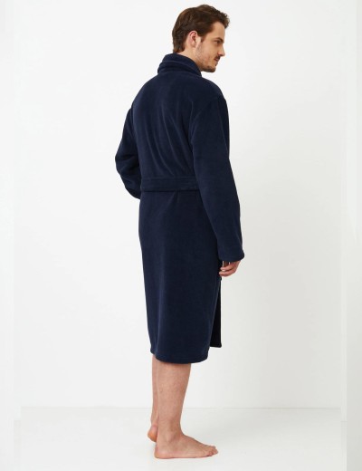 Теплый мужской халат Aruelle GERALD BLUE, Цвет: темно-синий, Размеры: M, изображение 3