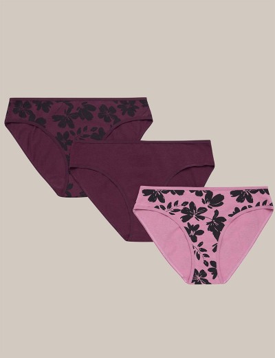Набор хлопковых трусов 3 шт Esotiq MIA-MIA 42267 принт K004, Цвет: K004 принт, Размеры: S, изображение 2