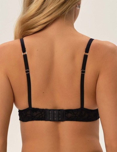 Бюстгальтер с пуш-ап вкладышами Esotiq ORGANIQUE 41780 черный, Цвет: черный, Размеры: 80C, изображение 2